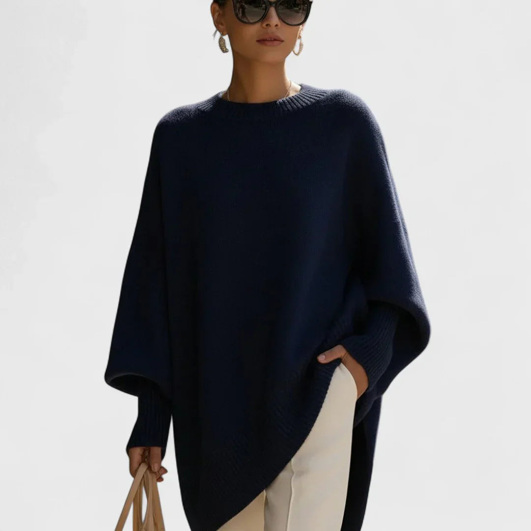 Aveline Oversized Knit Poncho