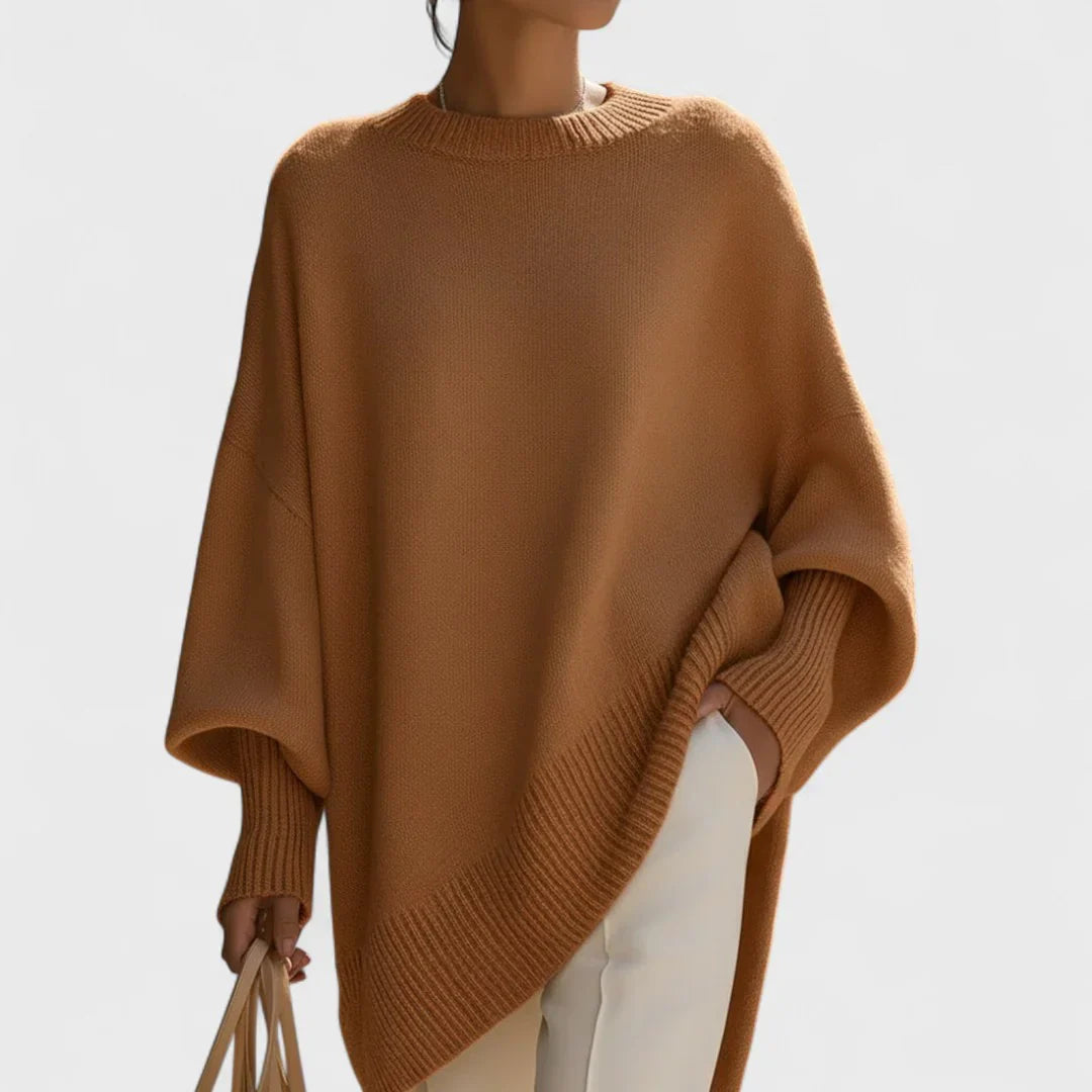 Aveline Oversized Knit Poncho