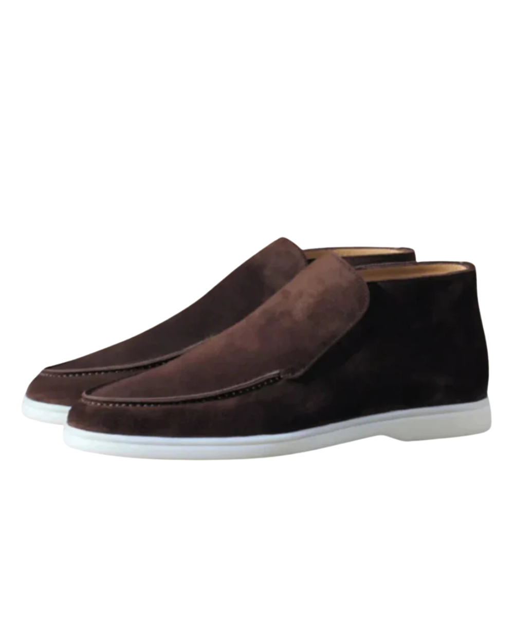 Valentino Suede Mid-Top Loafer