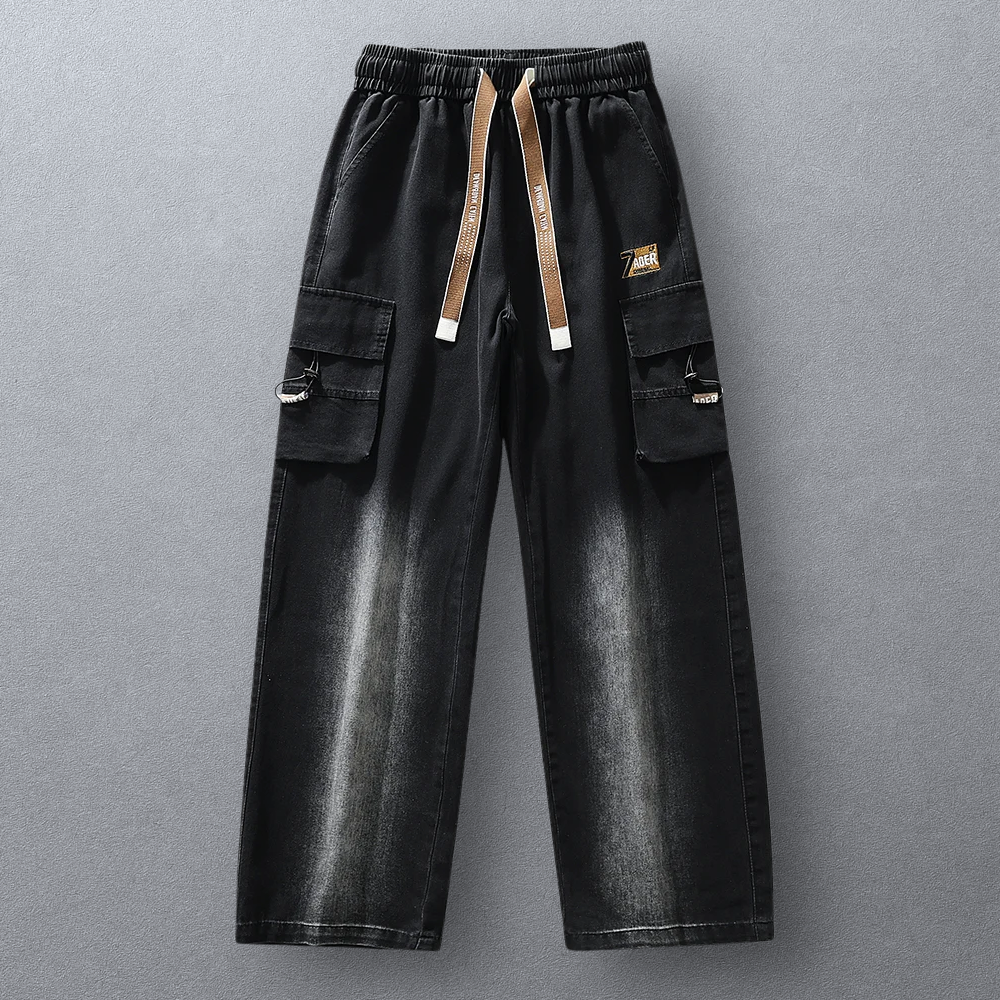 Ravion Wide-Leg Cargo Denim