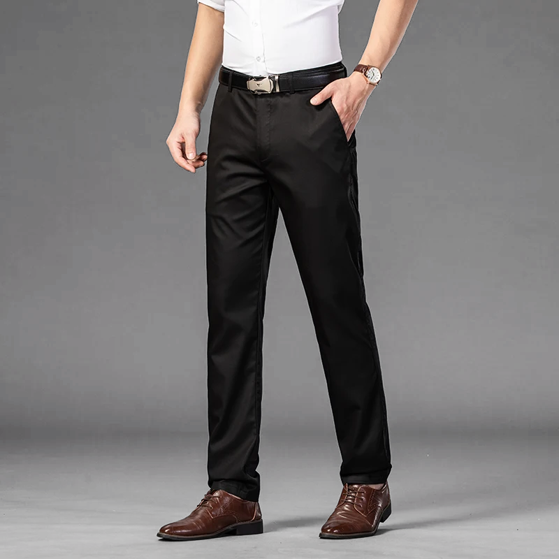 Varenzo Slim Cotton Dress Pants