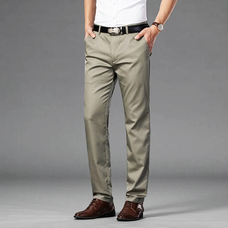 Varenzo Slim Cotton Dress Pants