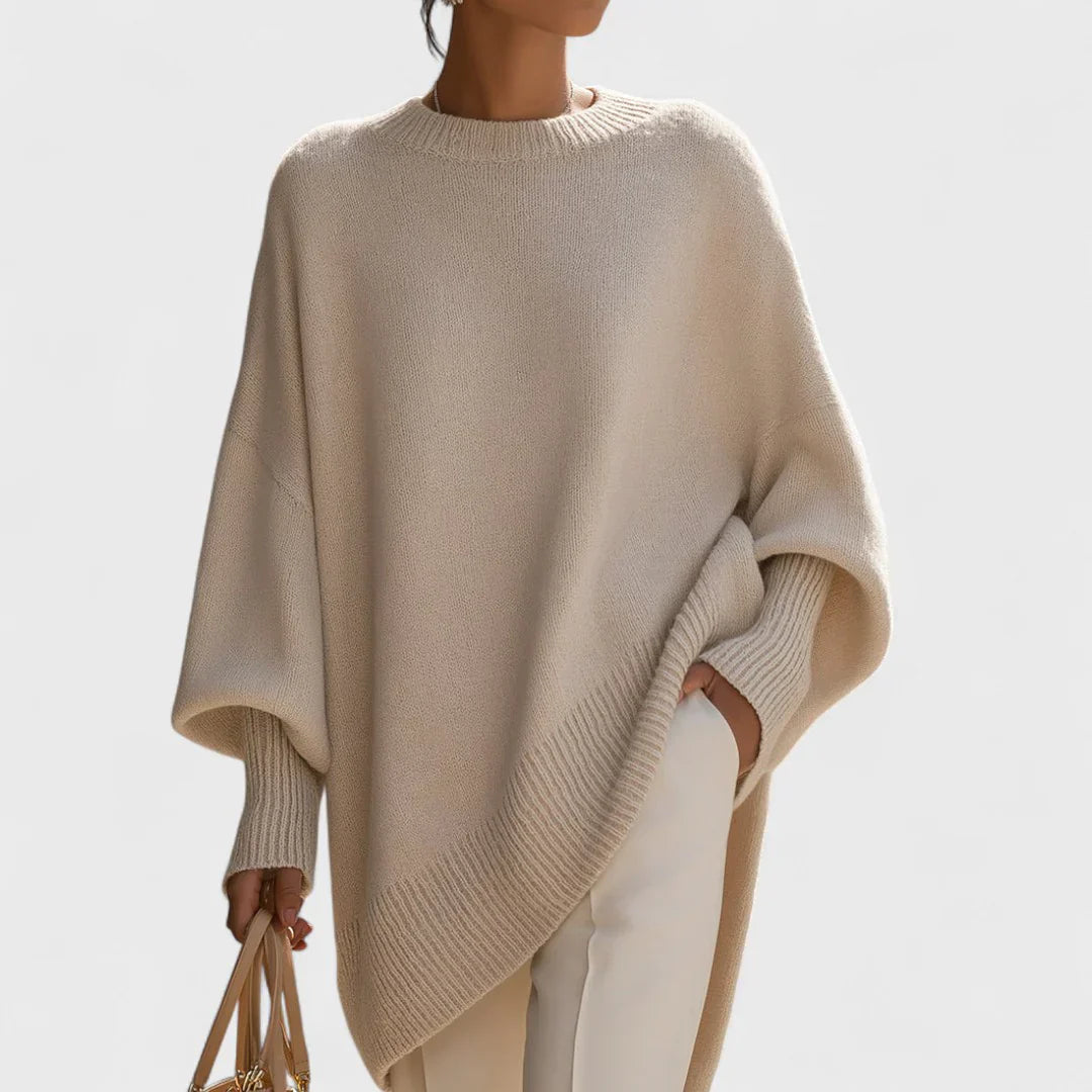 Aveline Oversized Knit Poncho