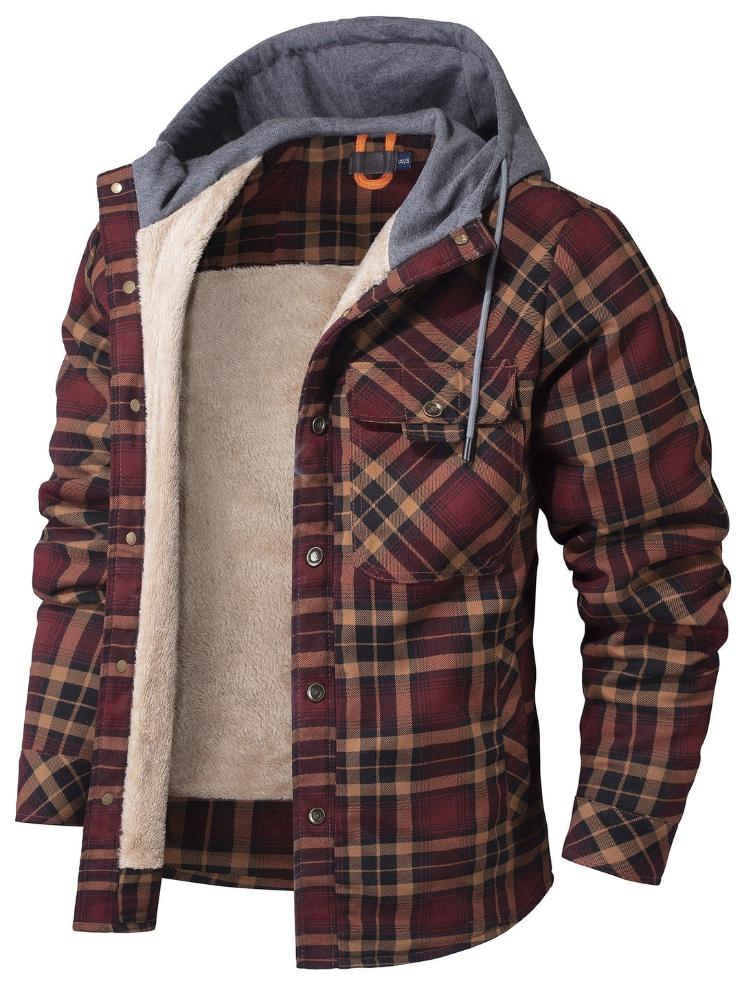 Adam™ | Warm flannel plaid jacket