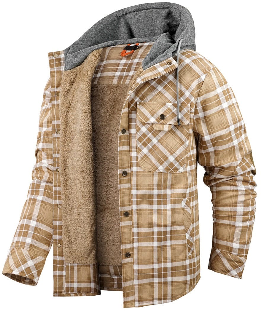 Adam™ | Warm flannel plaid jacket