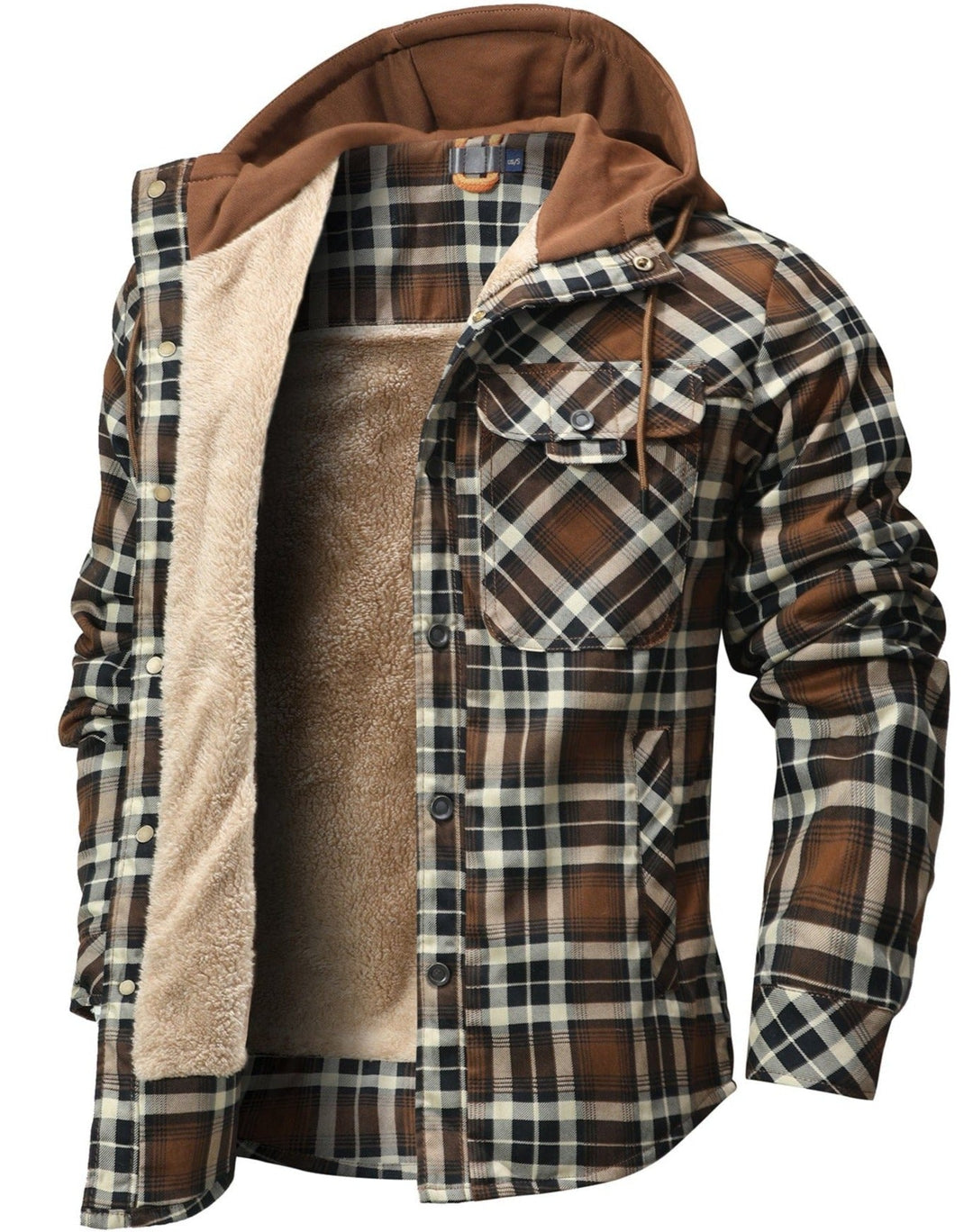 Adam™ | Warm flannel plaid jacket