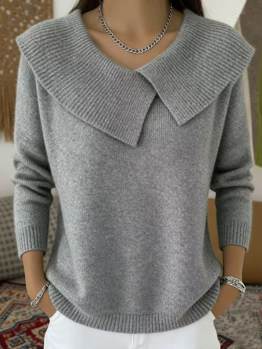 Arden Folded Collar Knit