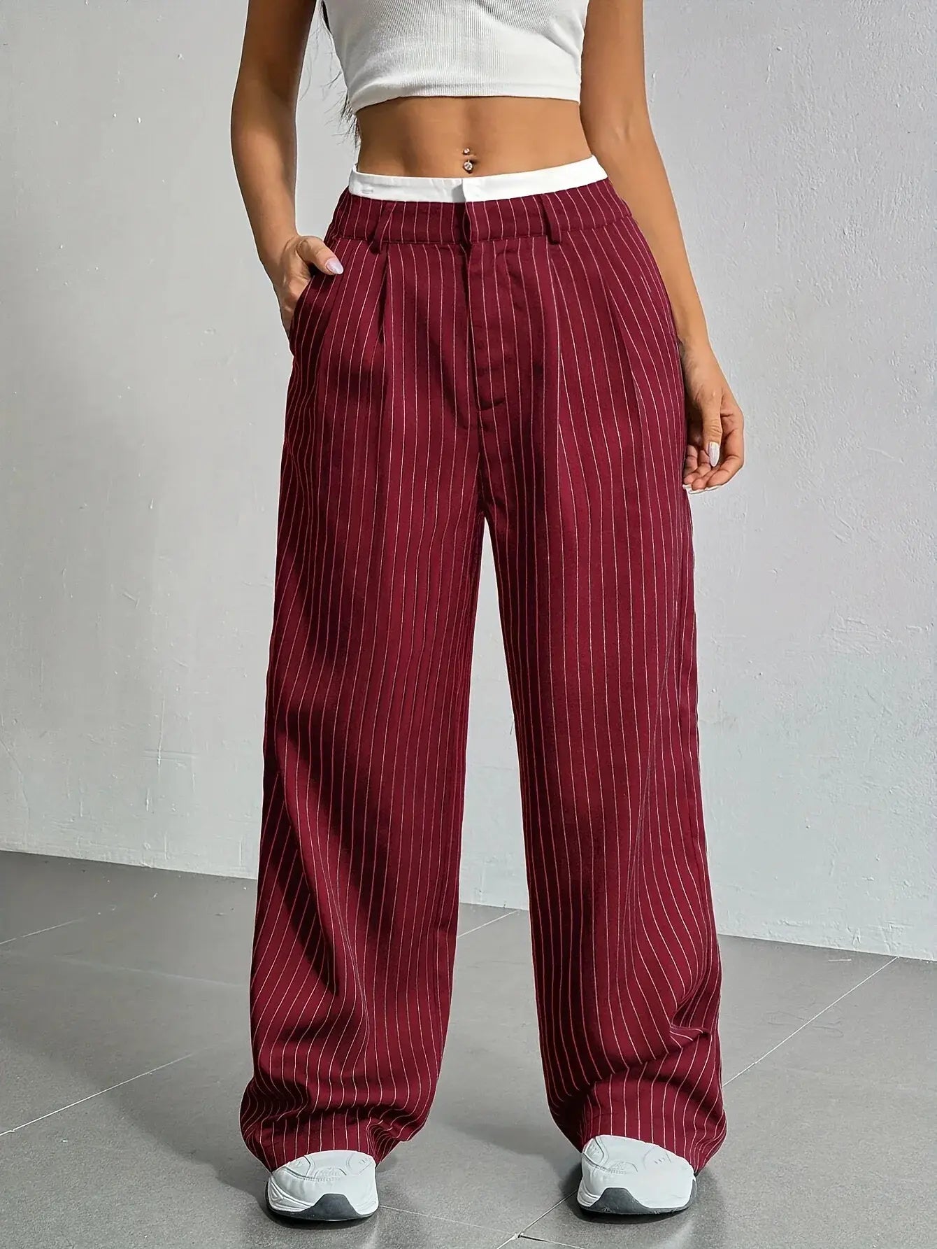 Marisol Pinstripe Trouser
