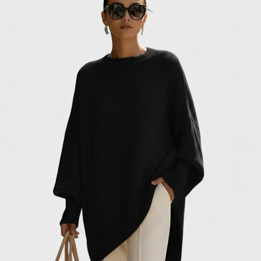 Aveline Oversized Knit Poncho