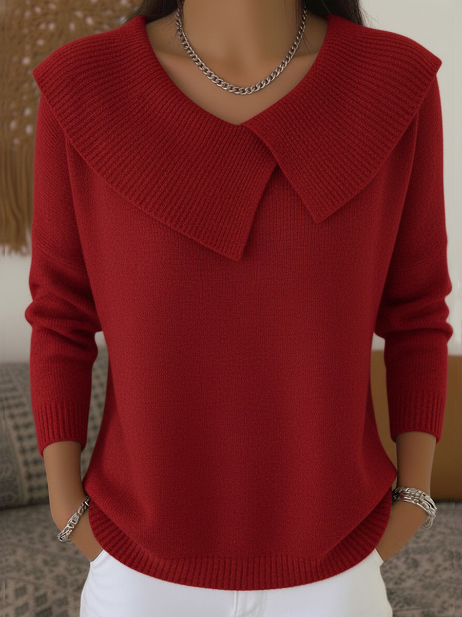 Arden Folded Collar Knit