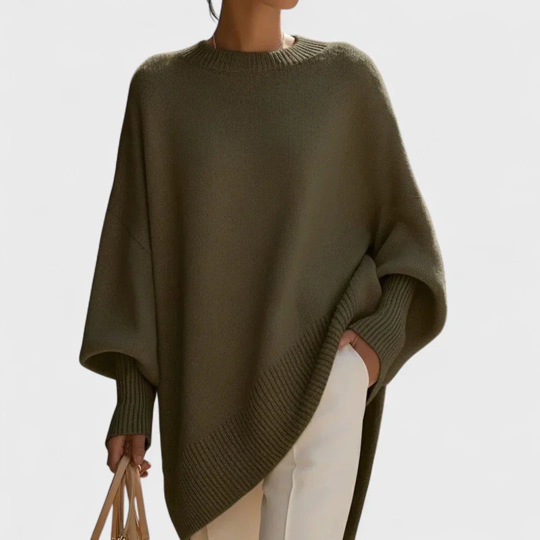 Aveline Oversized Knit Poncho