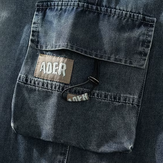 Ravion Wide-Leg Cargo Denim