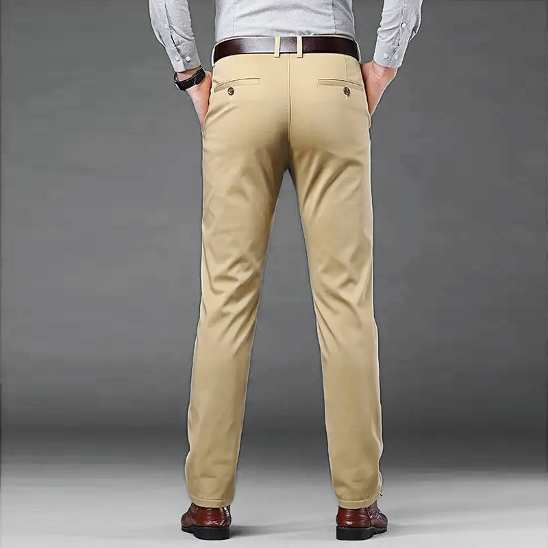 Varenzo Slim Cotton Dress Pants