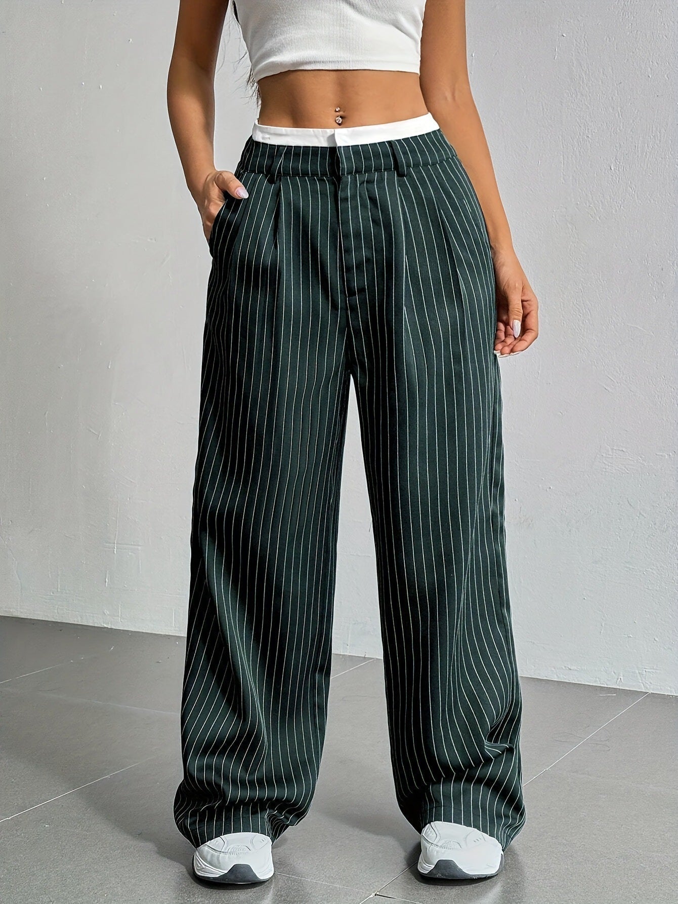 Marisol Pinstripe Trouser