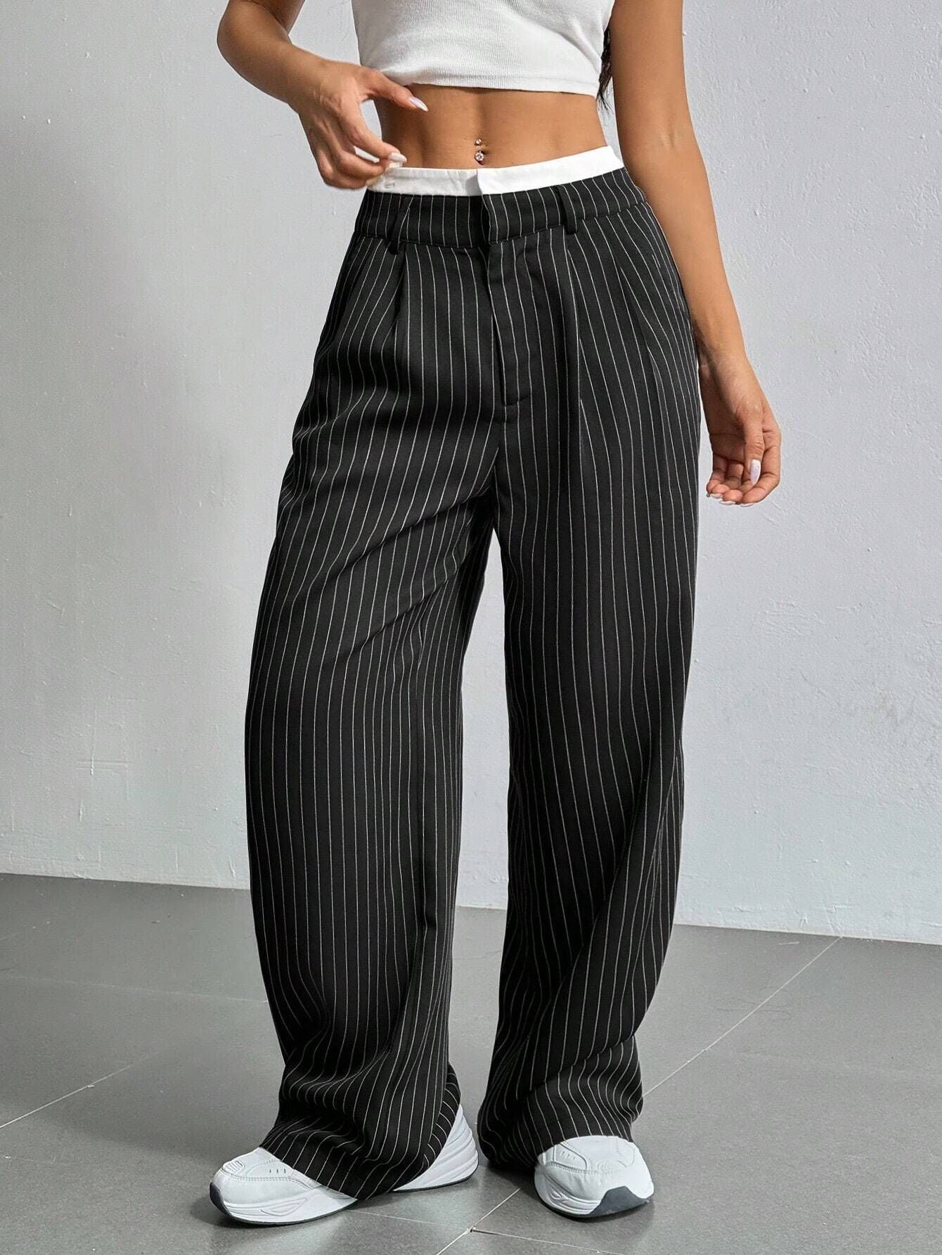 Marisol Pinstripe Trouser