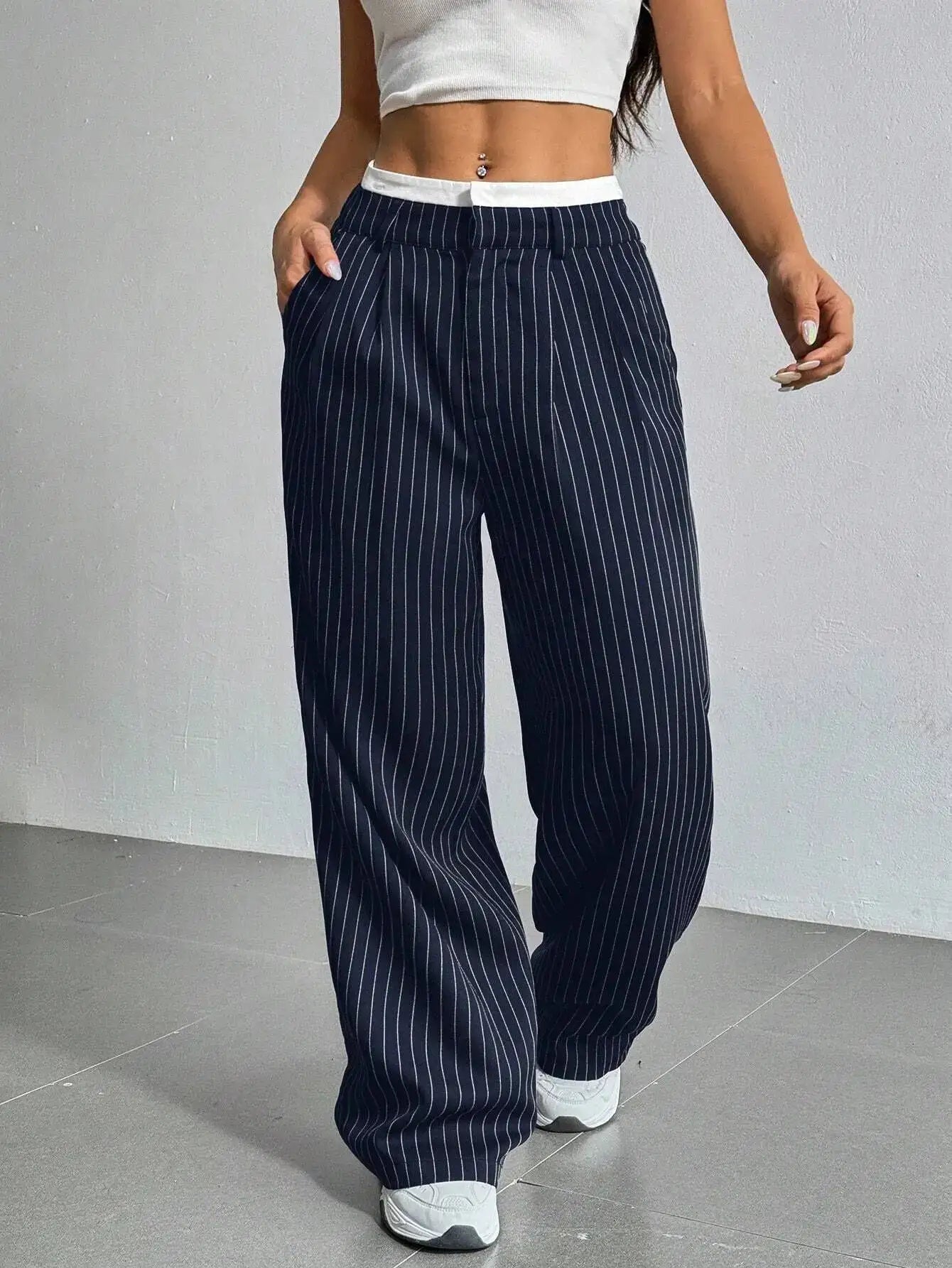 Marisol Pinstripe Trouser